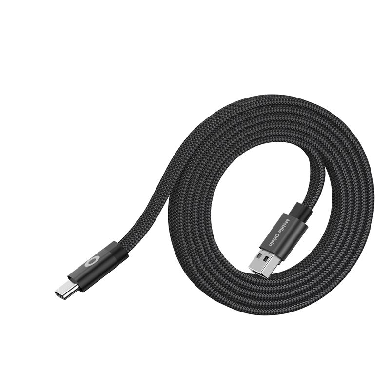 Mobile Origin Magnetic Flat Patented Cable USB-A to USB-C 1m - Black