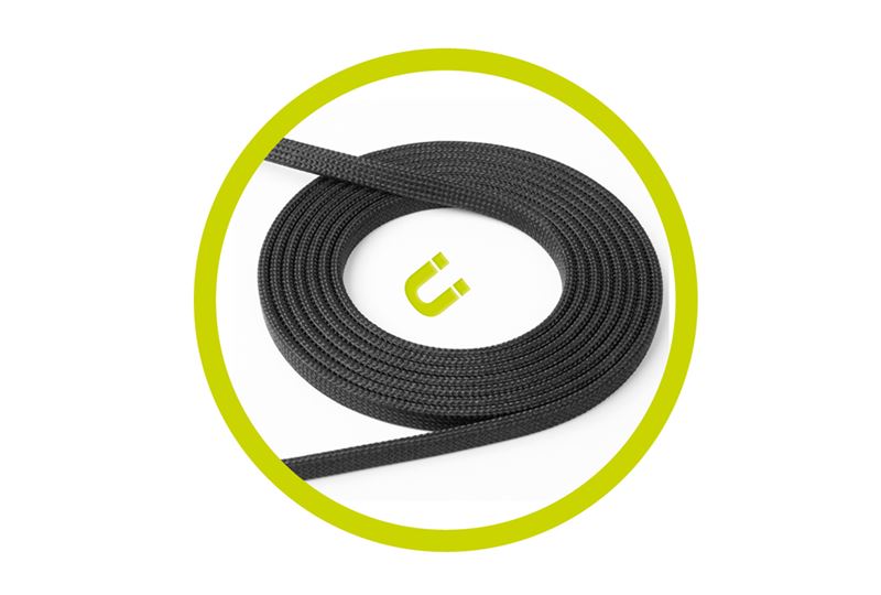 Mobile Origin Magnetic Flat Patented Cable USB-A to USB-C 1m - Black