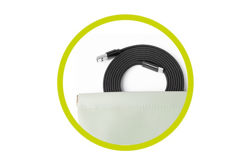 Mobile Origin Magnetic Flat Patented Cable USB-A to USB-C 1m - Black