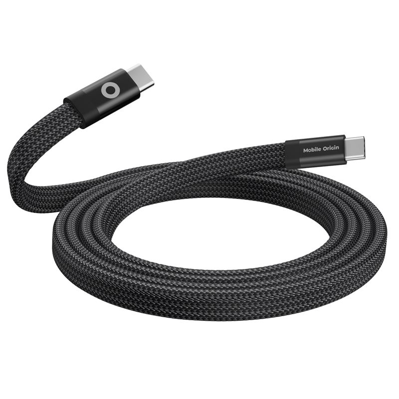 Mobile Origin Magnetic Flat Patented Cable USB-C to USB-C 1m - Black