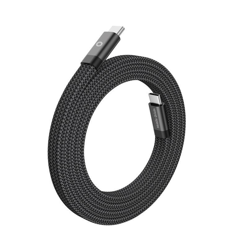 Mobile Origin Magnetic Flat Patented Cable USB-C to USB-C 1m - Black