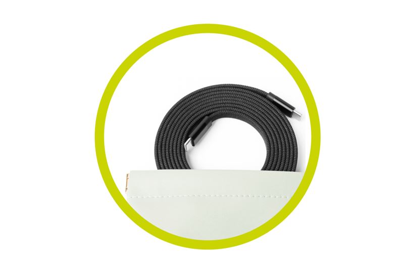 Mobile Origin Magnetic Flat Patented Cable USB-C to USB-C 1m - Black