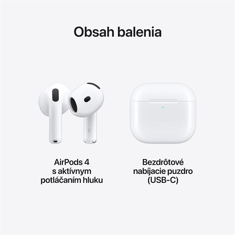 Apple AirPods (4. generácie) s aktívnym potlačením hluku *Nový z výkupu*
