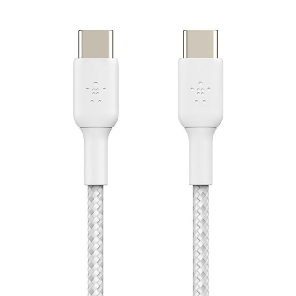 Belkin kábel Boost Charge Braided USB-C to USB-C 2m - White