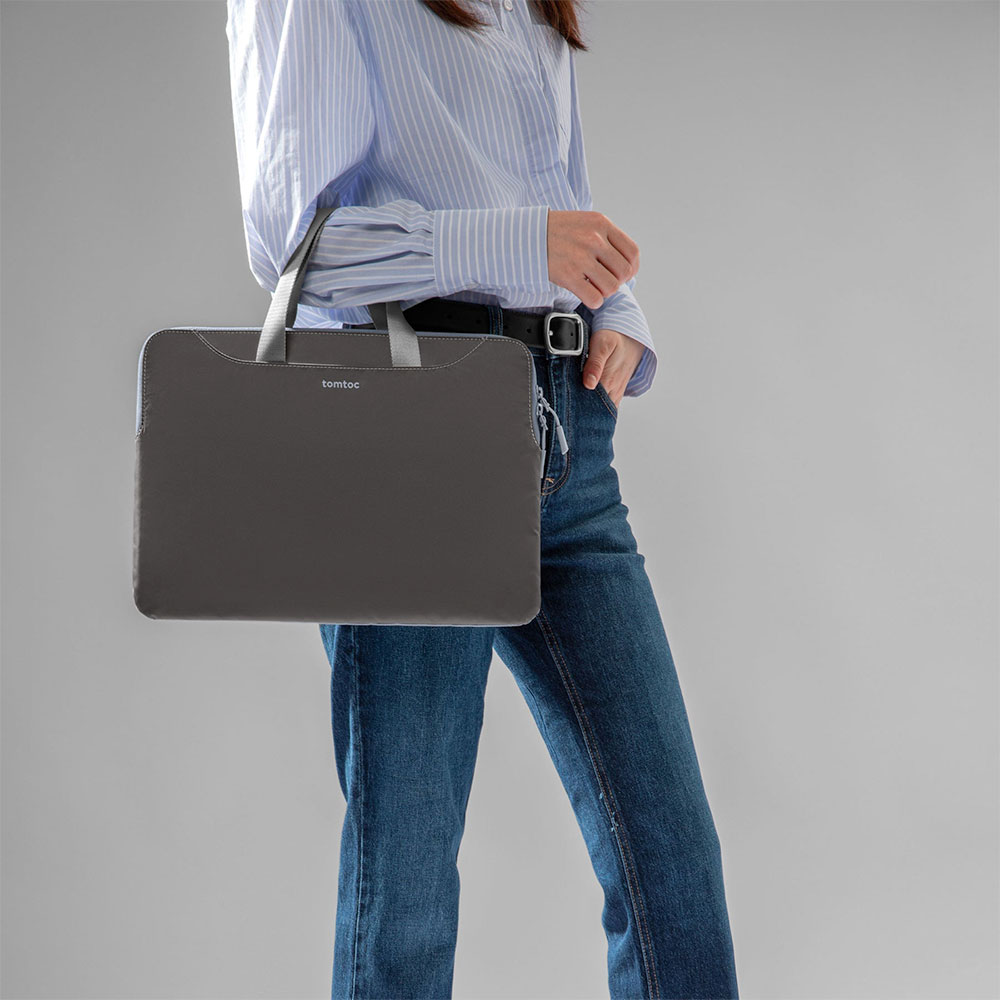 Tomtoc puzdro The Her Sleeve pre Macbook Pro 16" - Dark Gray/Blue