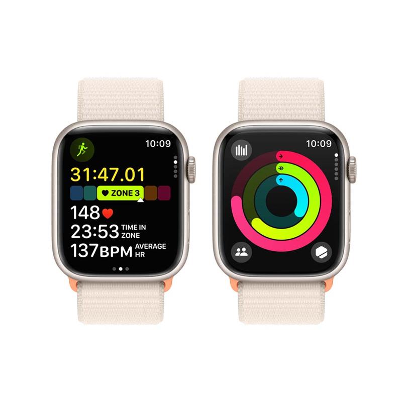 Apple Watch Series 9 GPS 45mm Hvězdně bílý hliník *Třída A*
