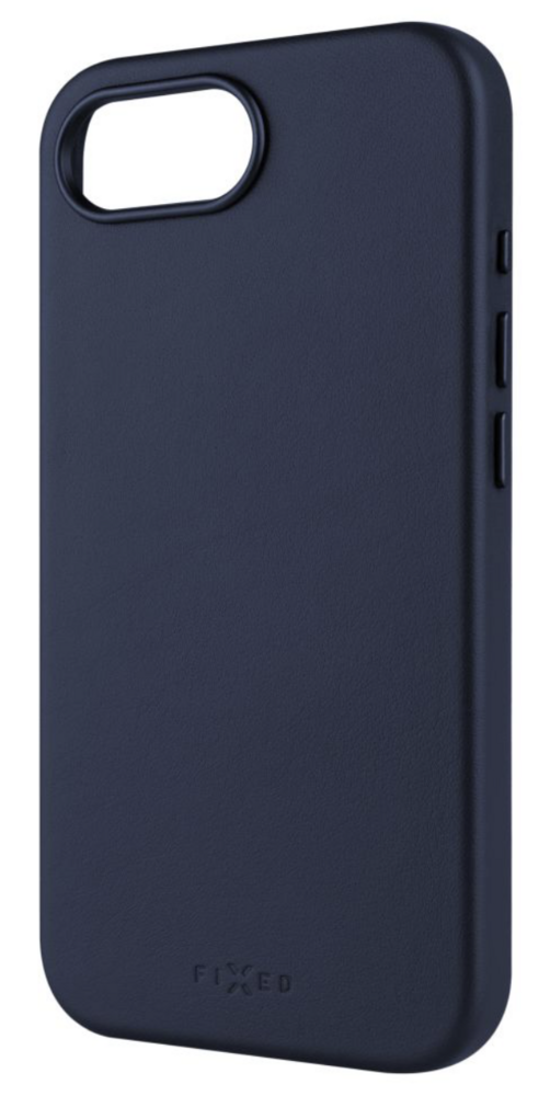 FIXED kožený kryt MagLeather s podporou MagSafe pro Apple iPhone 16e, modrý