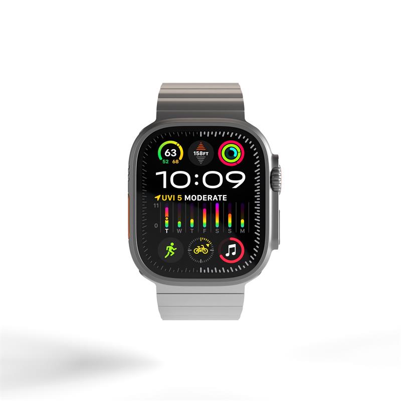 Mobile Origin Titanium Band Apple Watch 49/45/44/42 mm - Silver