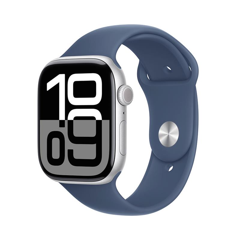 Apple Watch Series 10 GPS 42mm Silver Aluminium Case with Denim Sport Band - S/M *Aktivovaný*
