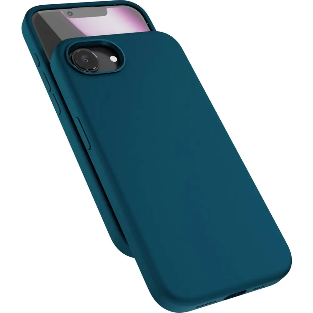 Epico Mag+ Silicone Case Pro iPhone 16e - petrolejová modrá