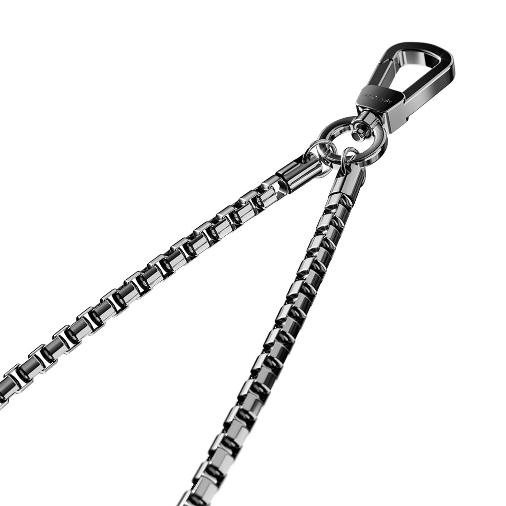 SwitchEasy 4.5mm Metal Chain Wrist Strap + Strap Card - Silver