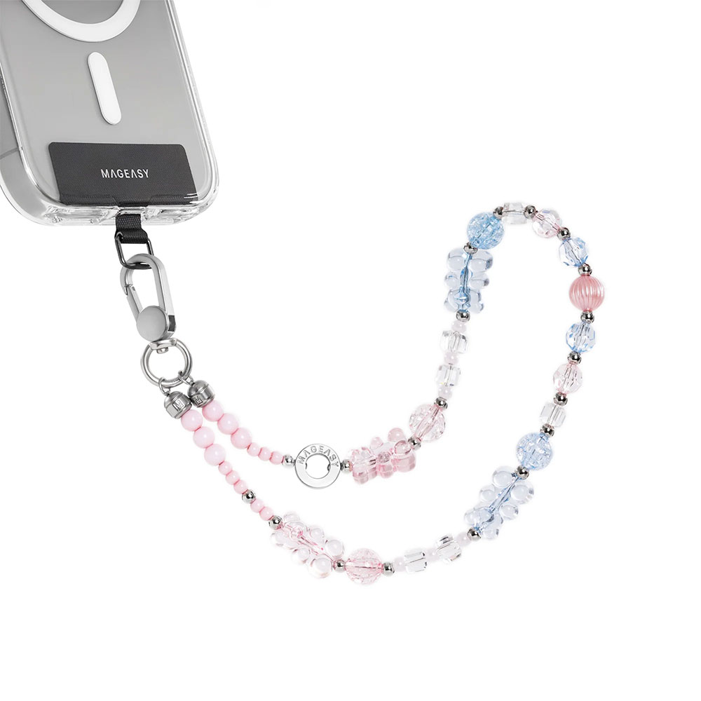SwitchEasy Beaded Wrist Strap + Strap Card - Bear Bliss