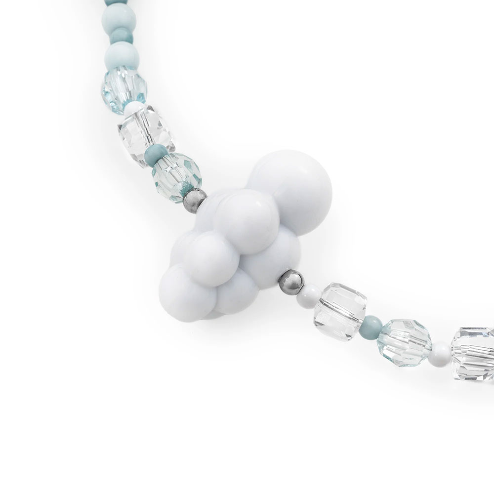 SwitchEasy Beaded Wrist Strap + Strap Card - Cloud Mist