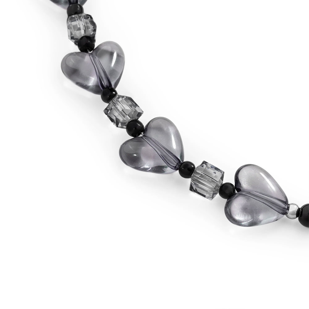 SwitchEasy Beaded Wrist Strap + Strap Card - Midnight Heart