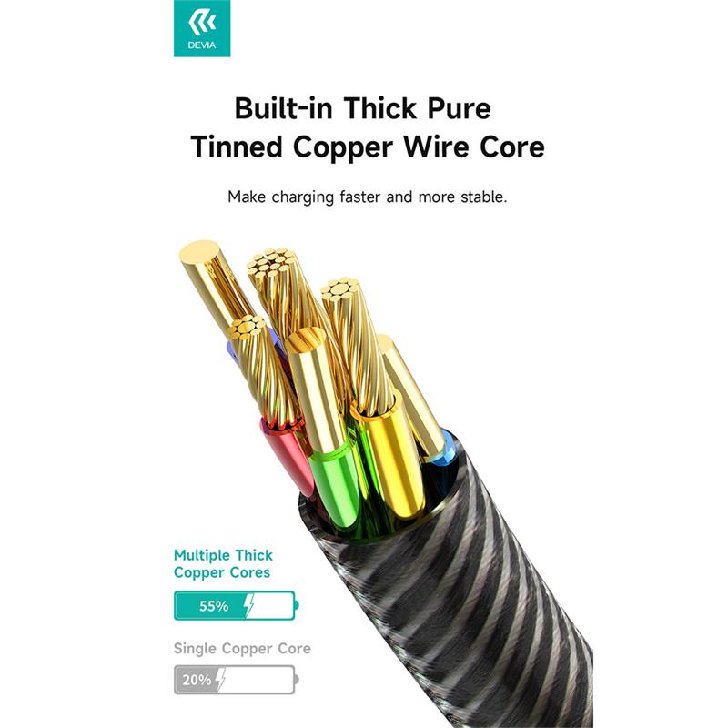 Devia kábel USB-A to USB-C Star Series Cable 1.2m - Black