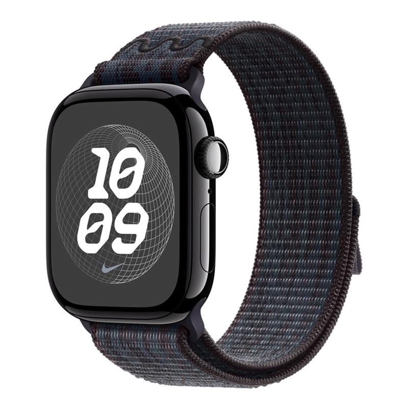 Apple Watch 46mm Black/Blue Nike Sport Loop *Rozbalený*