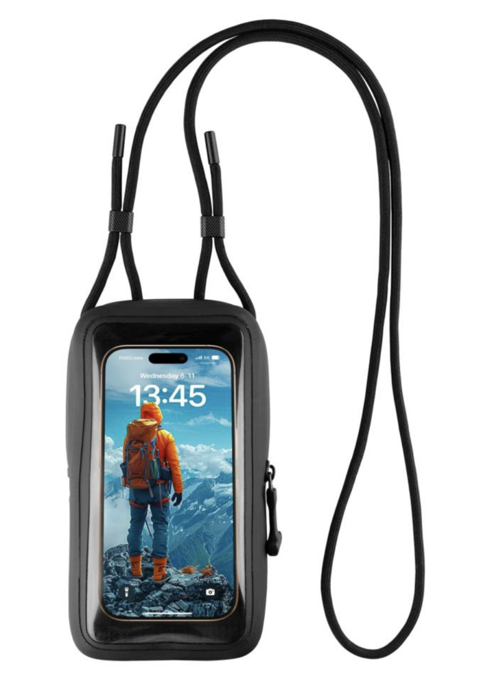 FIXED voděodolné pouzdro Dry Case z hypalonu s certifikací IPX8, černé