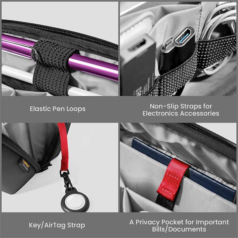 TomToc puzdro Navigator T13 Accessory Pouch M - Black