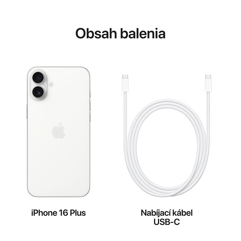 iPhone 16 Plus 256 GB biela *Rozbalený*
