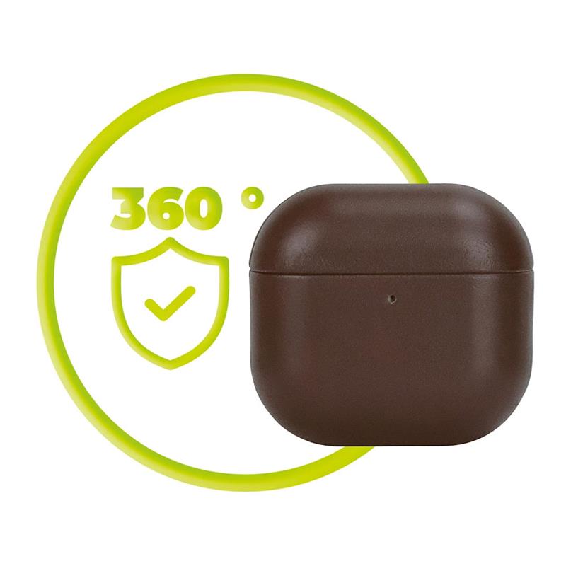 Mobile Origin puzdro Leather case pre Airpods 4 - Brown