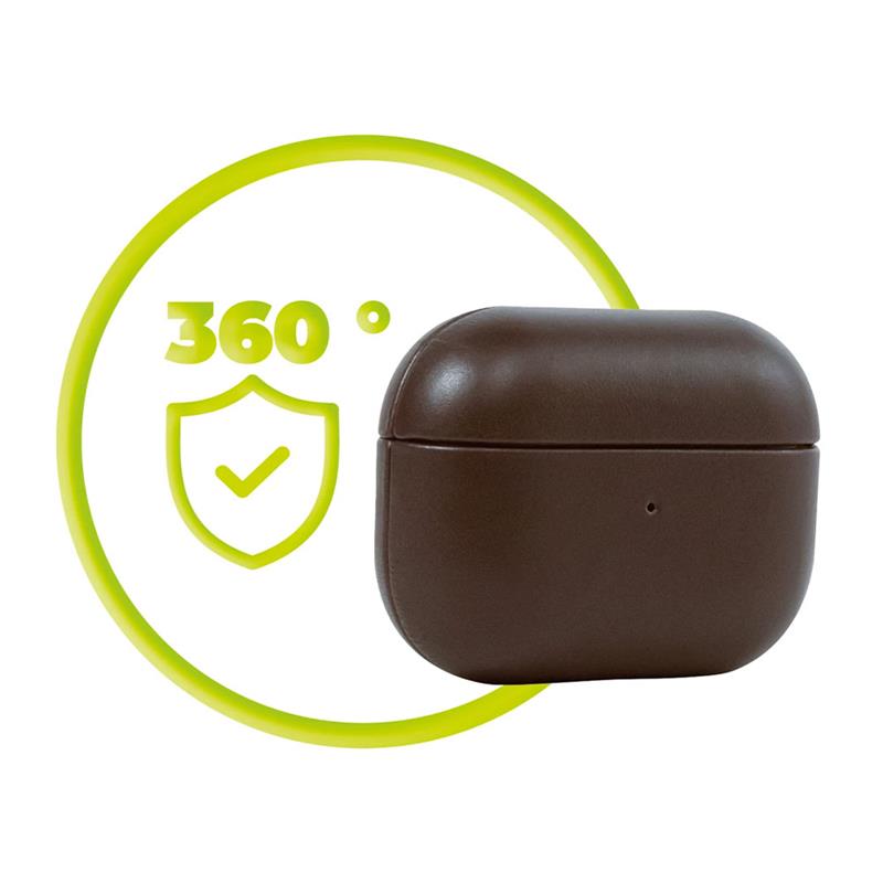 Mobile Origin puzdro Leather case pre Airpods Pro 2 - Brown