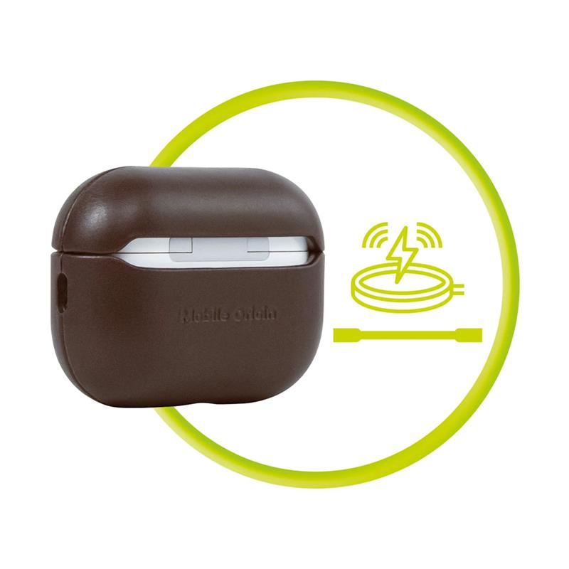 Mobile Origin puzdro Leather case pre Airpods Pro 2 - Brown
