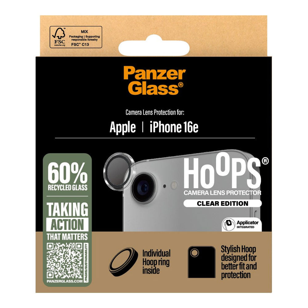 PanzerGlass ochranné sklo Hoops pre iPhone 16e - Clear
