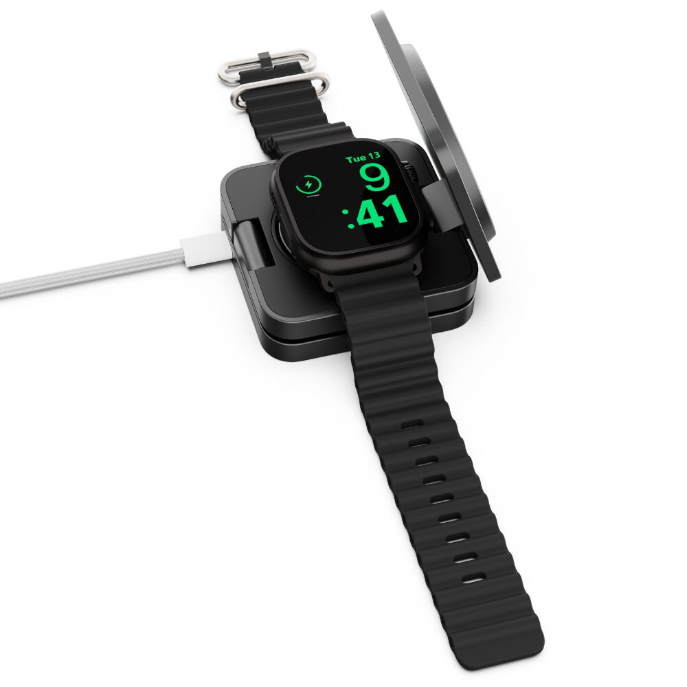 Cubenest Qi2 3v1 Skladacia bezdrôtová nabíjačka SQ312 Pro - čierny titan