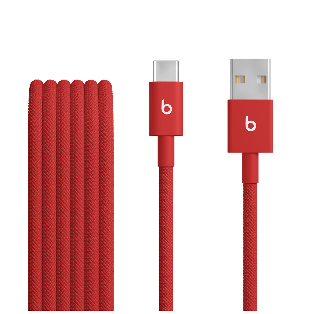 Apple Beats USB-A to USB-C Woven Cable (1.5 m) - Rapid Red