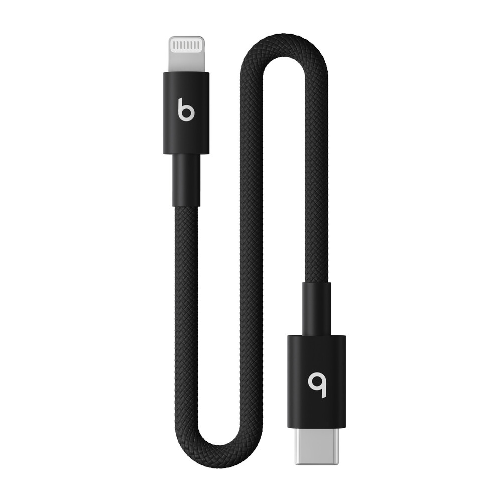 Apple Beats USB-C to Lightning Woven Short Cable (20 cm) - Bolt Black
