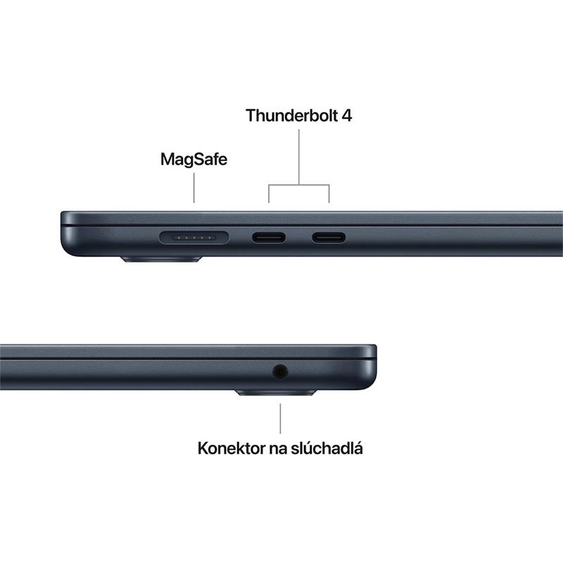 CTO MacBook Air 13" Apple M4 10C CPU 10C GPU 32GB 2TB 70W Polnočný SK