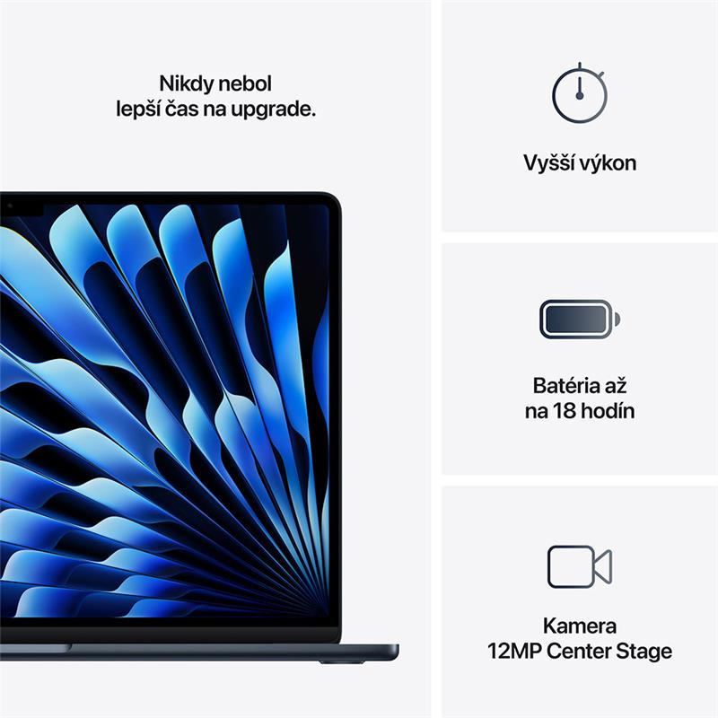 CTO MacBook Air 13" Apple M4 10C CPU 10C GPU 32GB 2TB 70W Polnočný SK