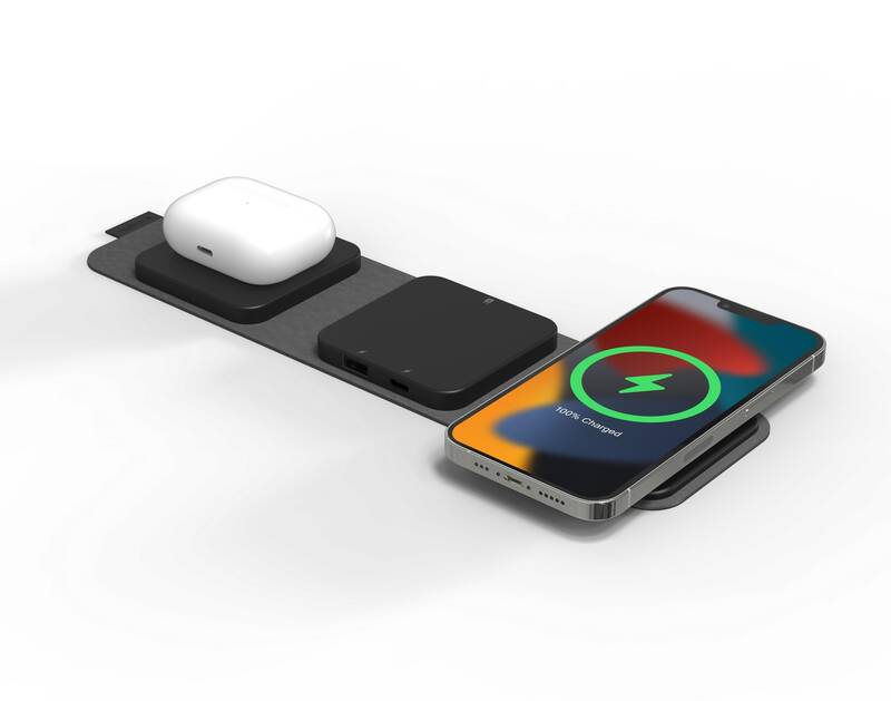 Mophie Snap+ cestovná bezdrôtová nabíjacia stanica - Black *Rozbalený*
