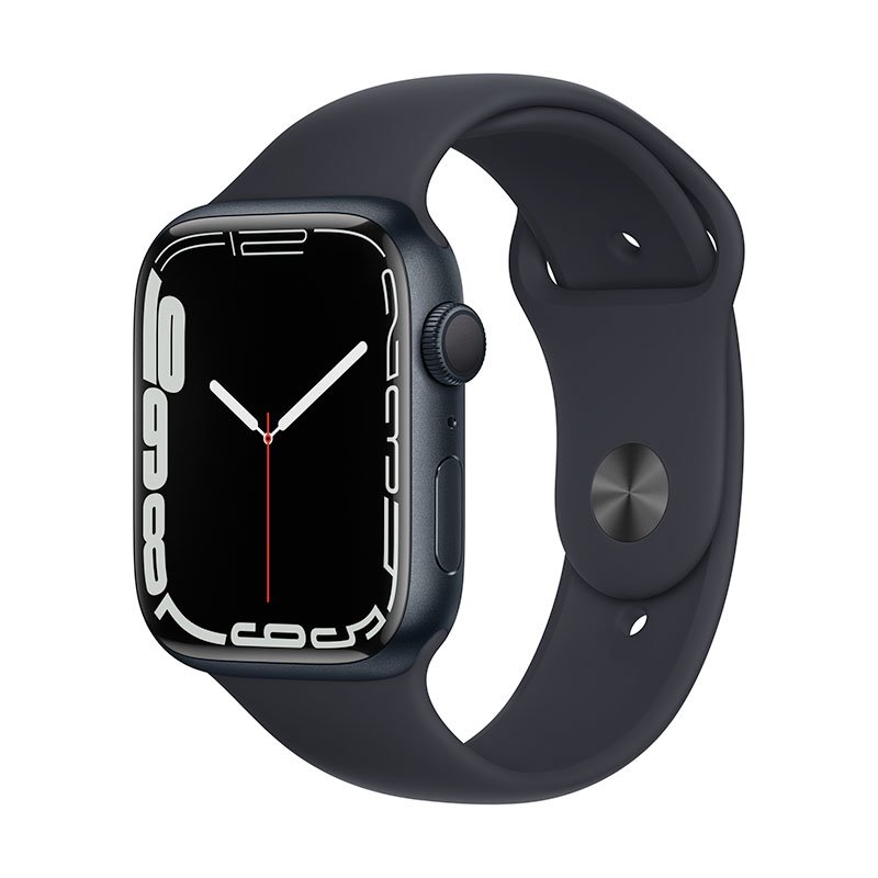 Apple Watch Series 7 GPS, 45mm Temně inkoustový hliník *Třída A*