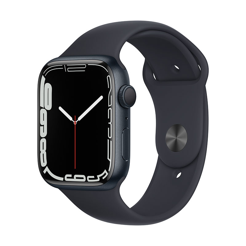 Apple Watch Series 7 GPS, 45mm Temně inkoustový hliník *Třída A*