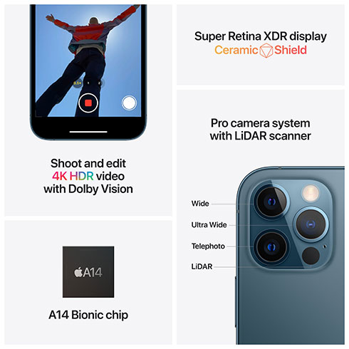 iPhone 12 Pro 512 GB Grafitově šedý *Třída A*