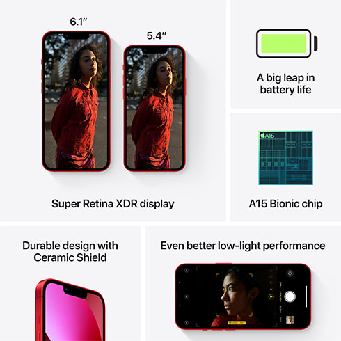 iPhone 13 128 GB (PRODUCT)RED *Třída A*