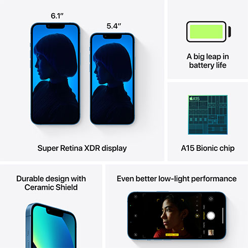 iPhone 13 mini 512 GB Modrý *Třída A*