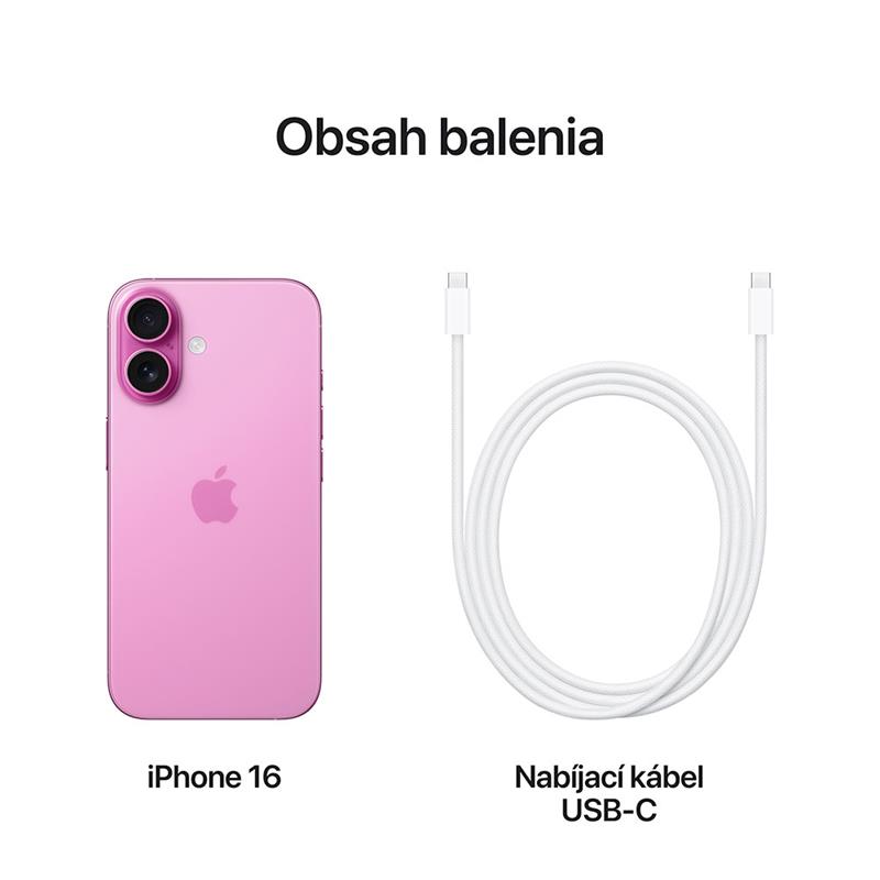 iPhone 16 128 GB Růžový *Třída A*