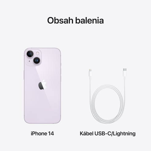 iPhone 14 128 GB Fialový *Třída B*