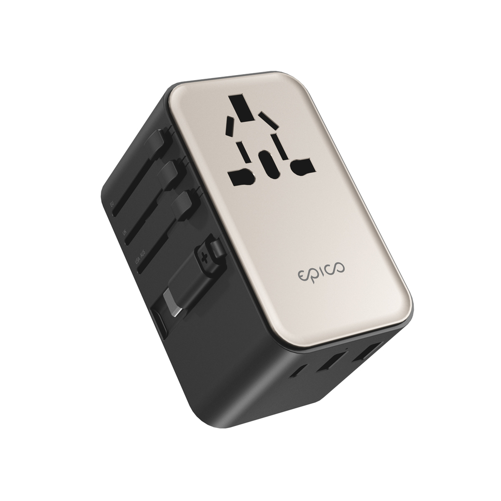 Epico UltraBoost Universal GaN 70W cestovný adaptér EU70 - titanová