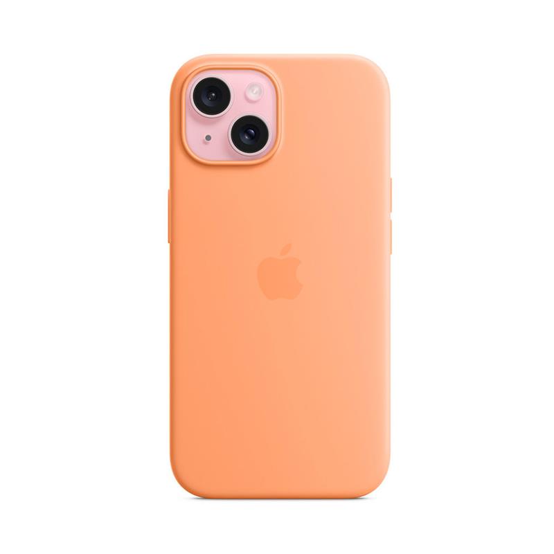 iPhone 15 Silicone Case with MagSafe - Orange Sorbet *Rozbalený*