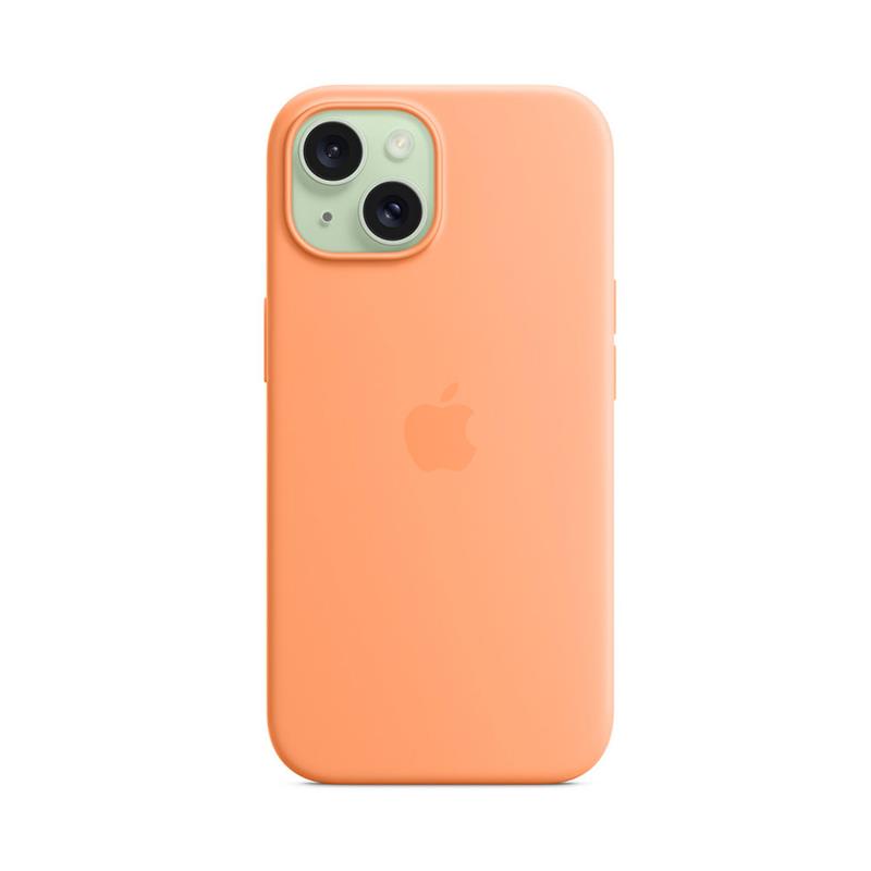 iPhone 15 Silicone Case with MagSafe - Orange Sorbet *Rozbalený*