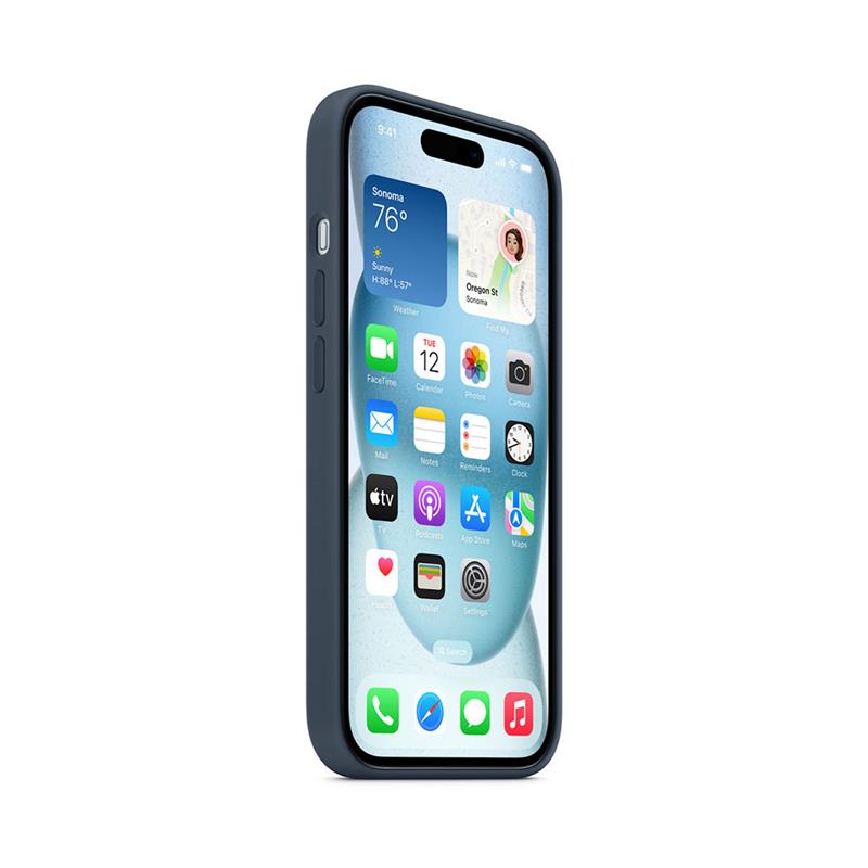 iPhone 15 Silicone Case with MagSafe - Storm Blue *Rozbalený*