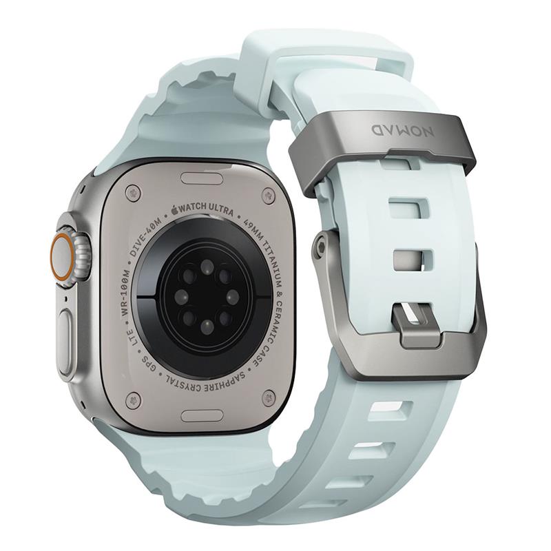 Nomad remienok Rocky Point Band pre Apple Watch 46/49mm - Icy Blue Glow/Natural