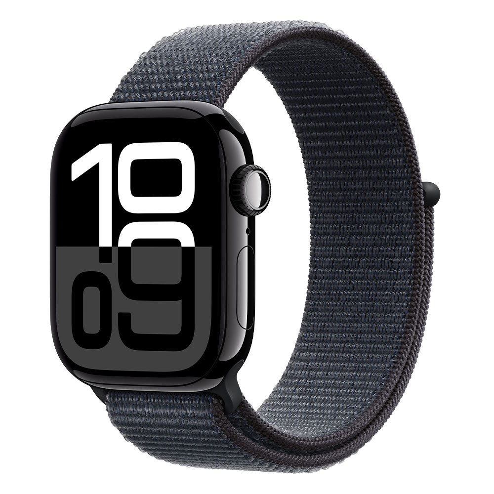 Apple Watch Series 10 GPS + Cellular 46mm Jet Black Hliníkové pouzdro s inkoustovou sportovní smyčkou *aktivováno *