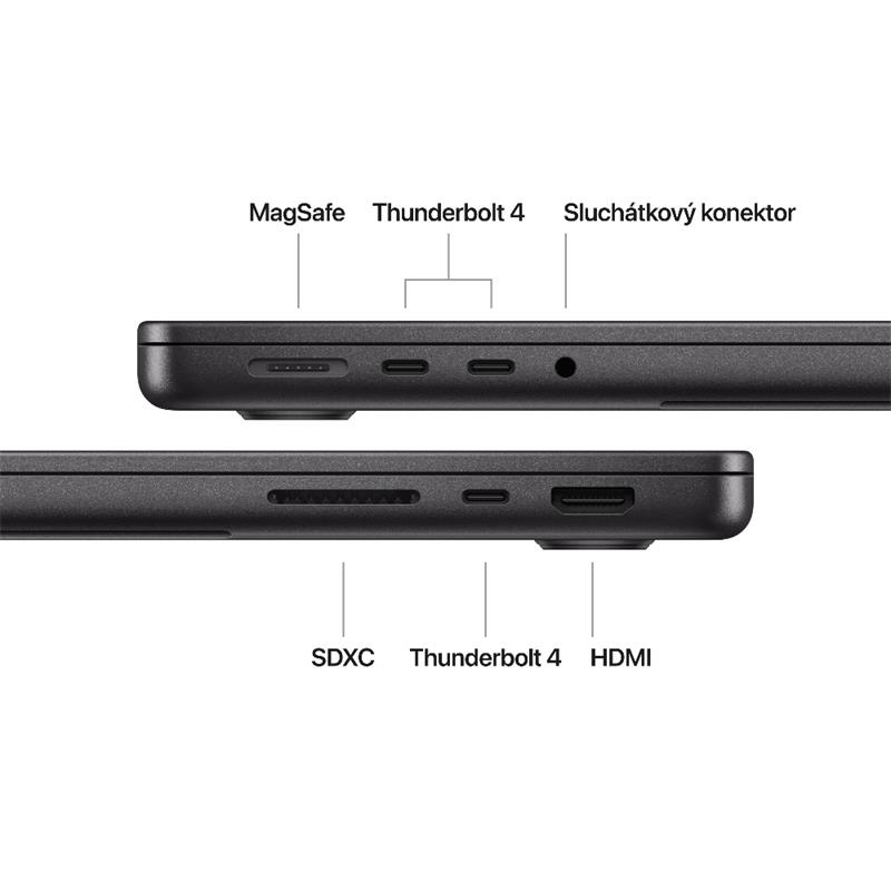 CTO MacBook Pro 14"Apple M4 Pro 12-C CPU/16-C GPU/24 GB/1TB Space CZ