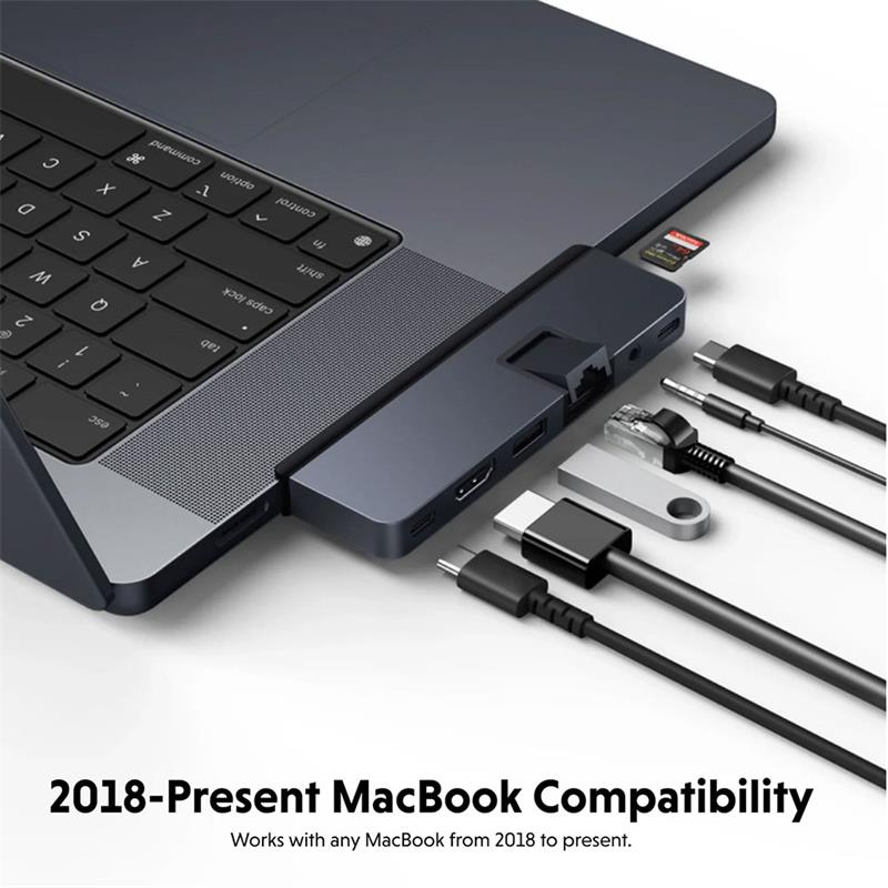 Hyper USB-C Hub HyperDrive Duo Pro 7-in-2 - Midnight Blue