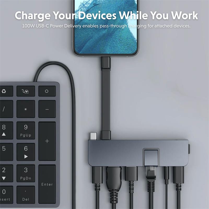 Hyper USB-C Hub HyperDrive Duo Pro 7-in-2 - Midnight Blue