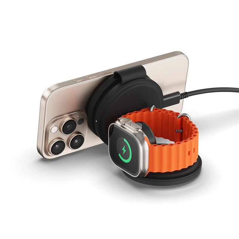 Satechi Qi2 OntheGo 3-in-1 Wireless Charger - Black